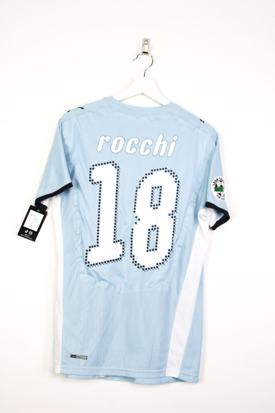 2008-09 Lazio *MATCH ISSUE* home jersey (#14 ROCCHI vs. Juventus) - M