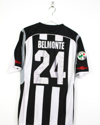 2008-09 Siena *MATCH ISSUE* home jersey (#24 BELMONTE vs. Juventus) - L