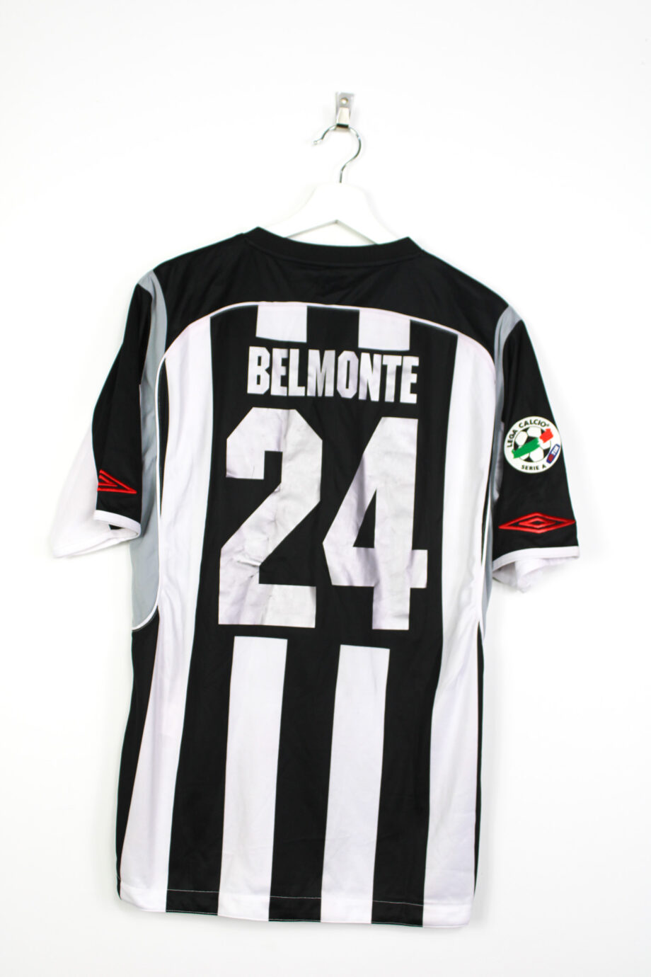 2008-09 Siena *MATCH ISSUE* home jersey (#24 BELMONTE vs. Juventus) - L
