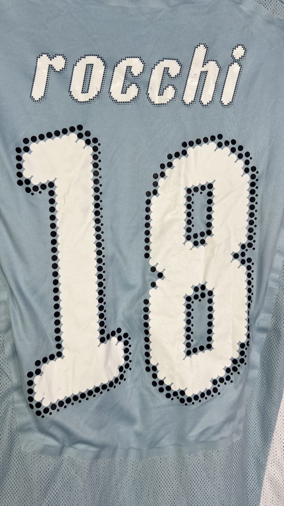 2008-09 Lazio *MATCH ISSUE* home jersey (#14 ROCCHI vs. Juventus) - M