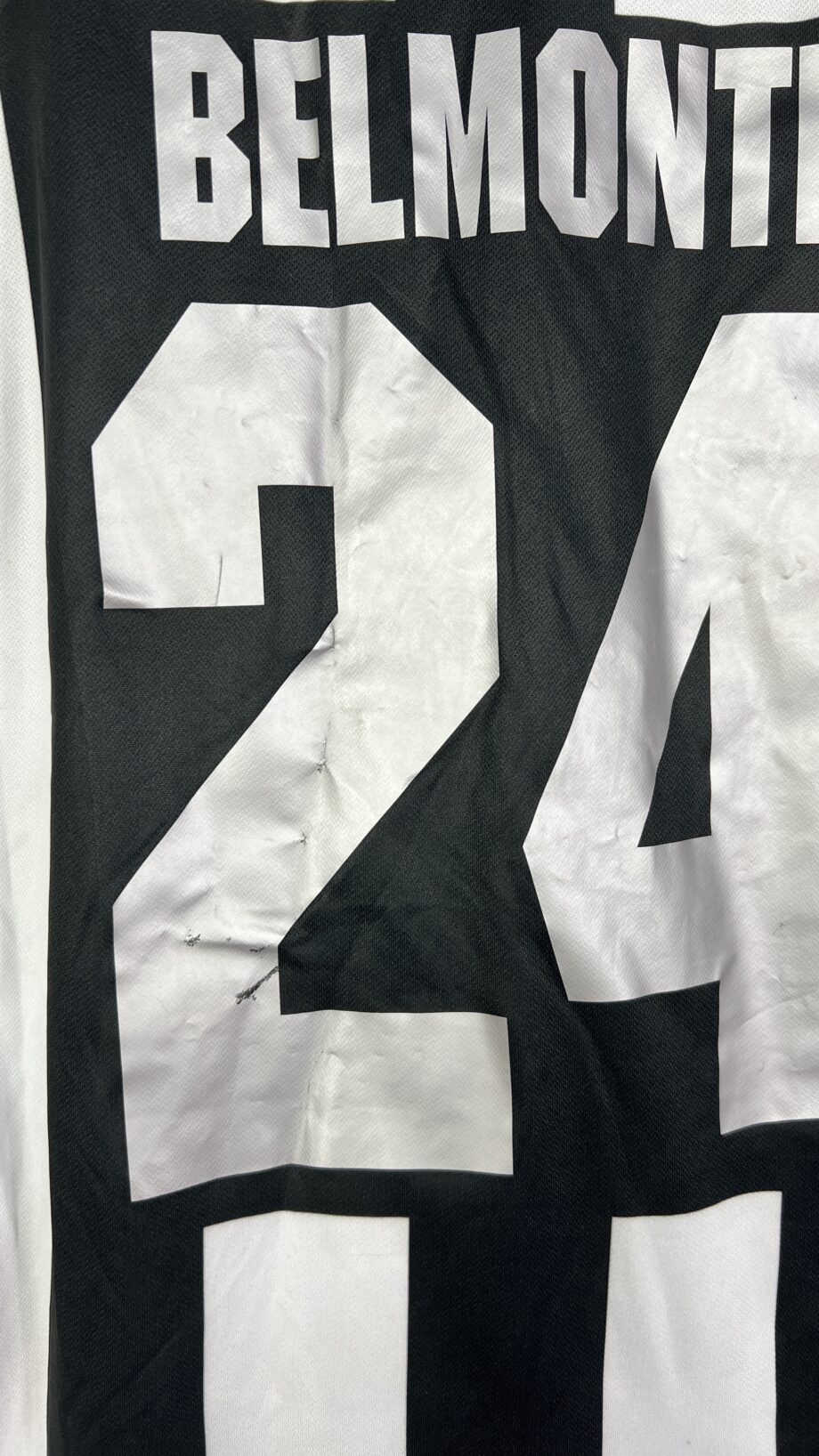 2008-09 Siena *MATCH ISSUE* home jersey (#24 BELMONTE vs. Juventus) - L