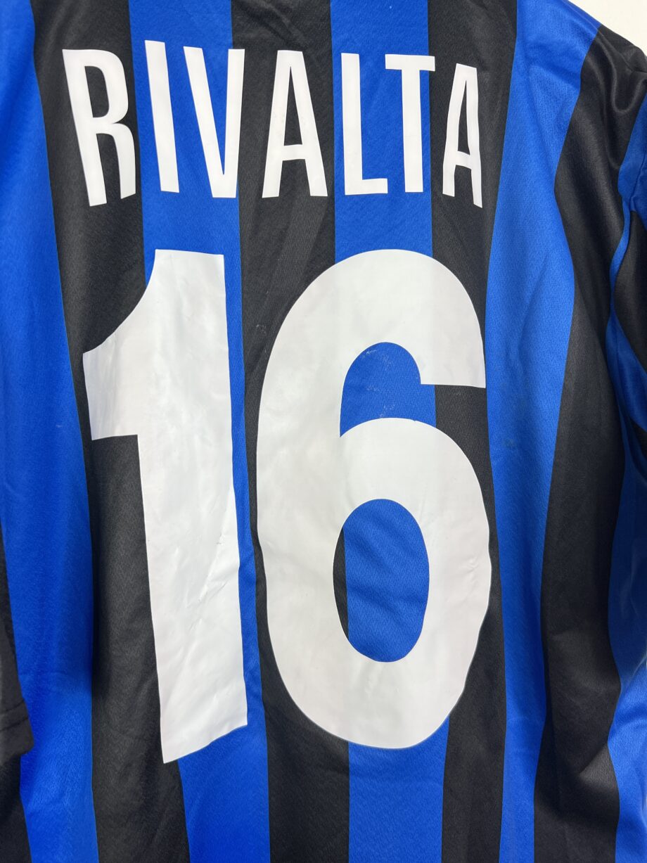 2007-08 Atalanta BC *MATCH ISSUE* home jersey (#16 RIVALTA vs. Juventus) - XL