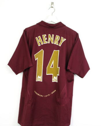 2005-06 Arsenal home jersey (#14 HENRY) - L