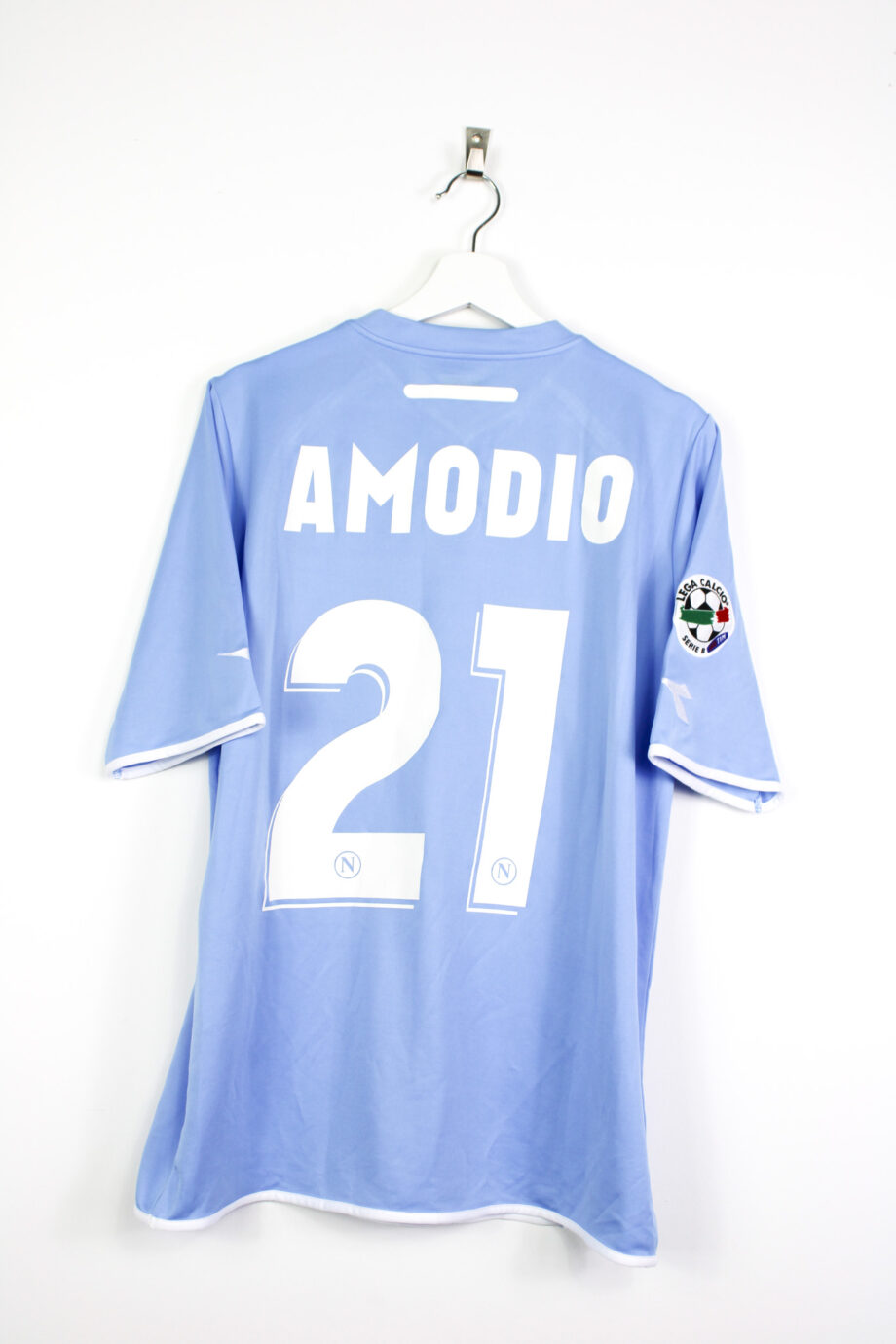 2006-07 Napoli *MATCH ISSUE* home jersey (#21 AMODIO vs. Juventus) - XL