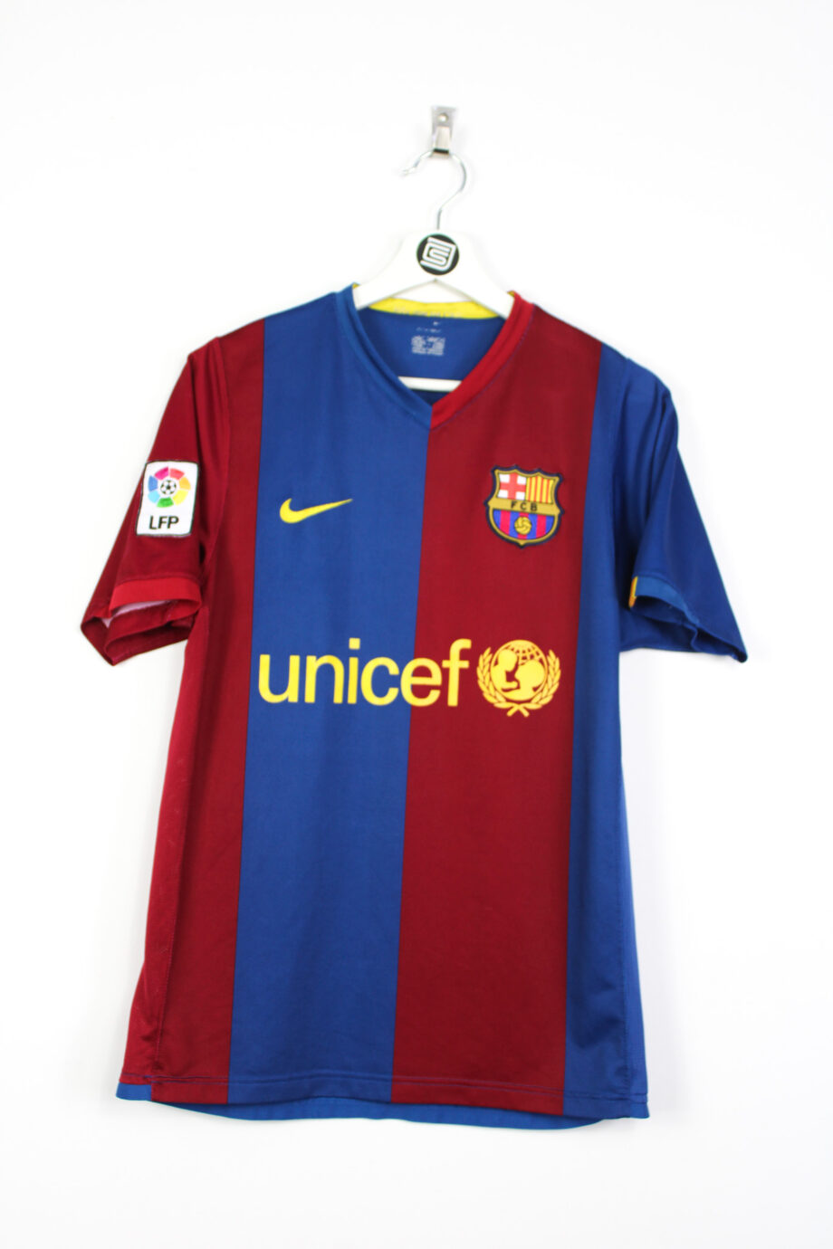 2006-07 FC Barcelona home jersey (#19 MESSI) - S