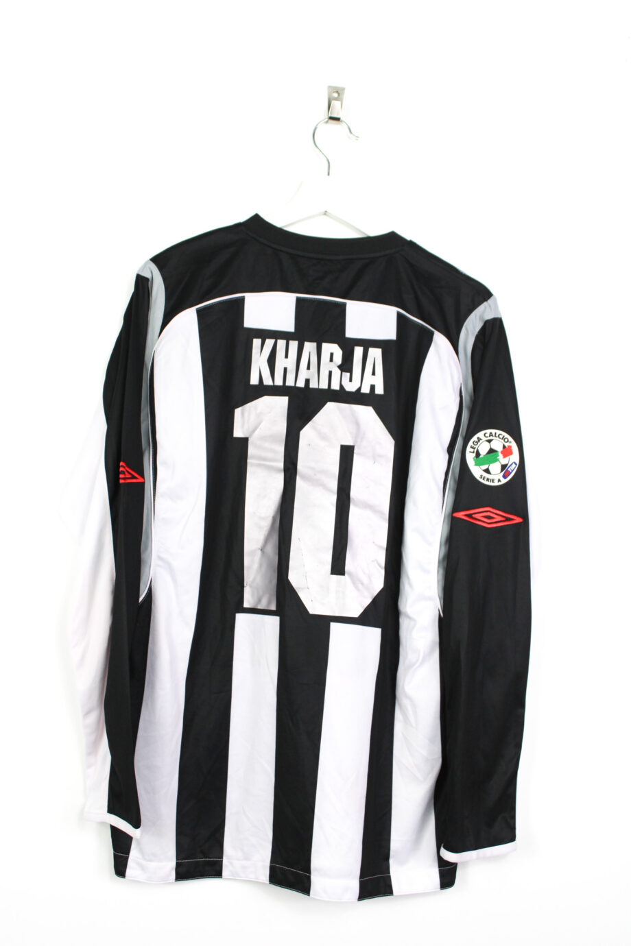2008-09 Siena *MATCH ISSUE* L/S home jersey (#10 KHARJA vs. Juventus) - L