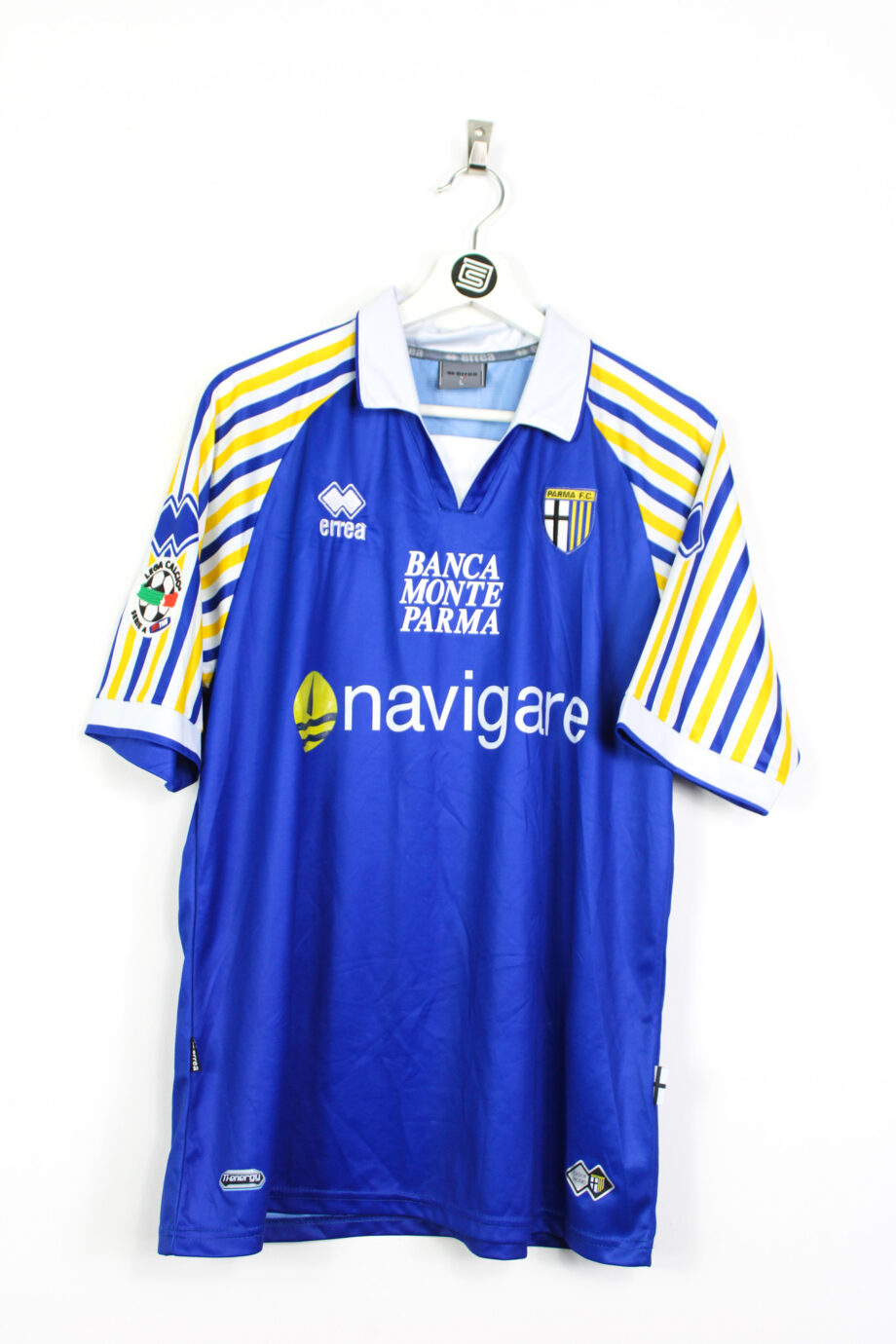 2009-10 Parma *MATCH ISSUE* away jersey (#11 JIMENEZ vs. Juventus) - L