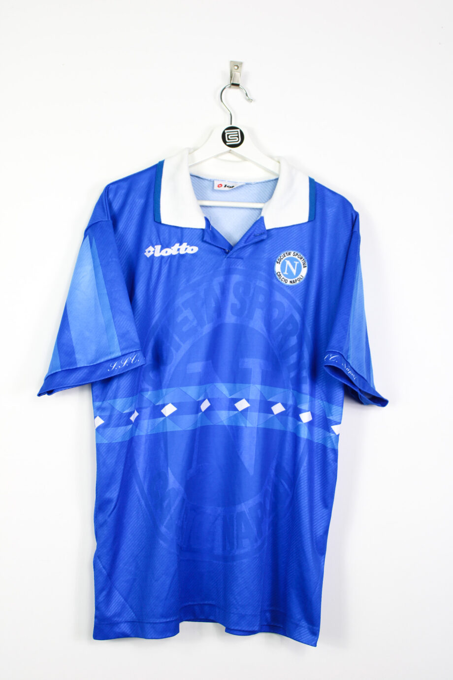1996-97 Napoli *MATCH ISSUE* home jersey (#17 vs. Athletic Club) - XL