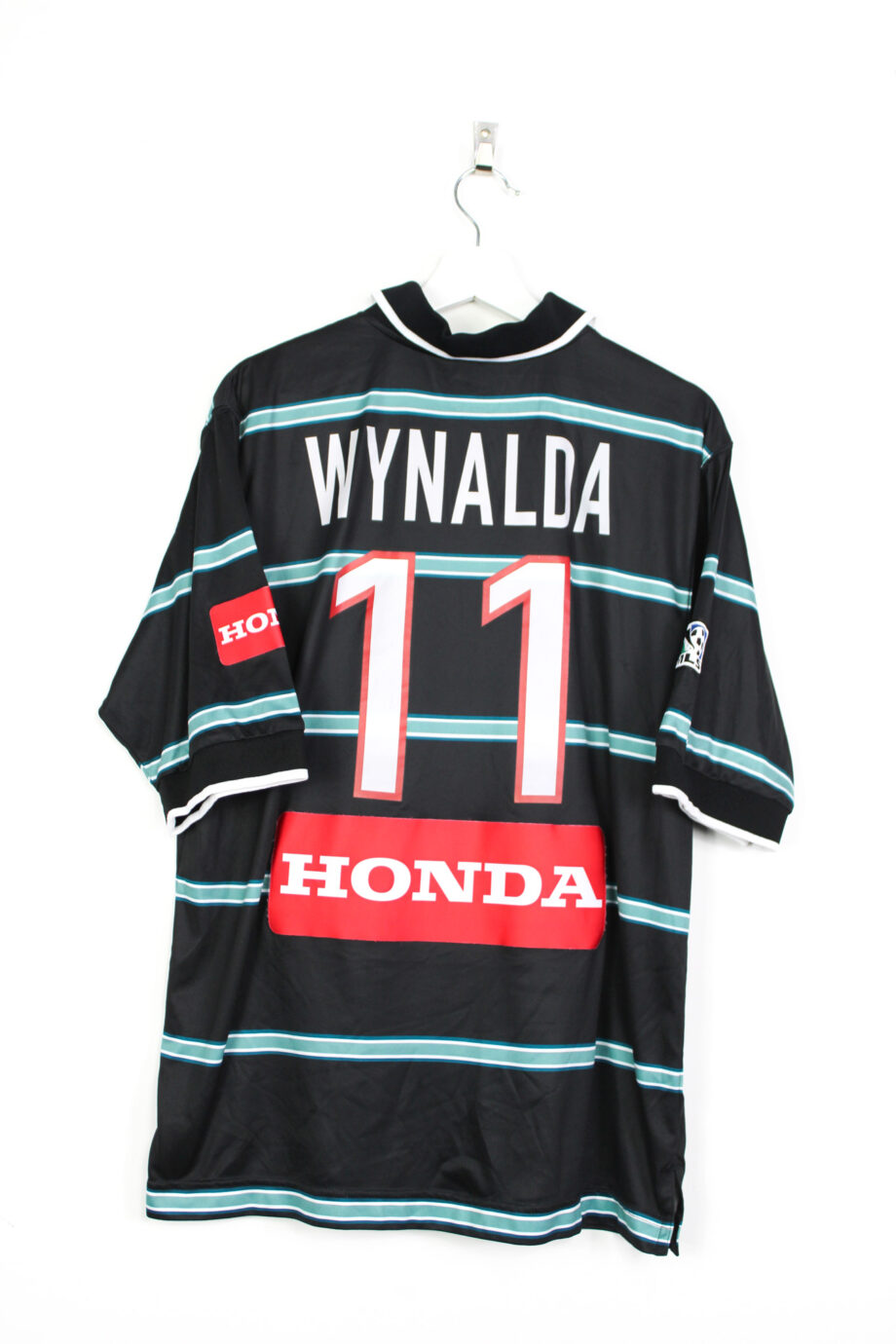 1998-99 San Jose Clash away jersey (#11 WYNALDA) - L