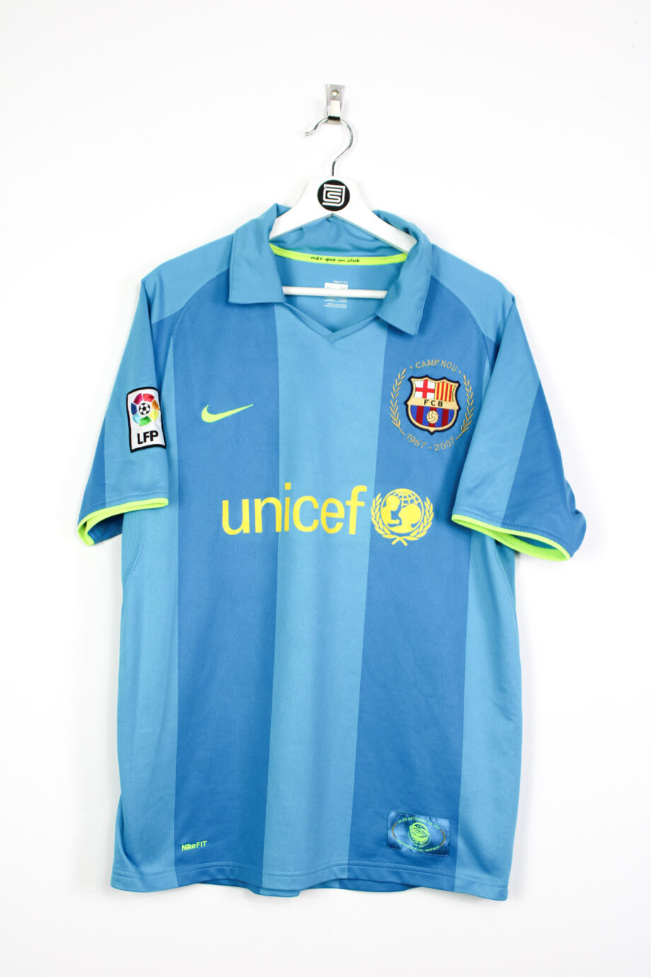 2007-08 FC Barcelona away jersey (#19 MESSI) - L