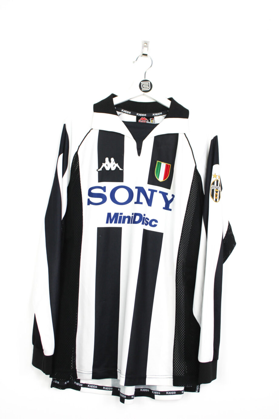 1997-98 Juventus L/S home jersey (#21 ZIDANE) - XL