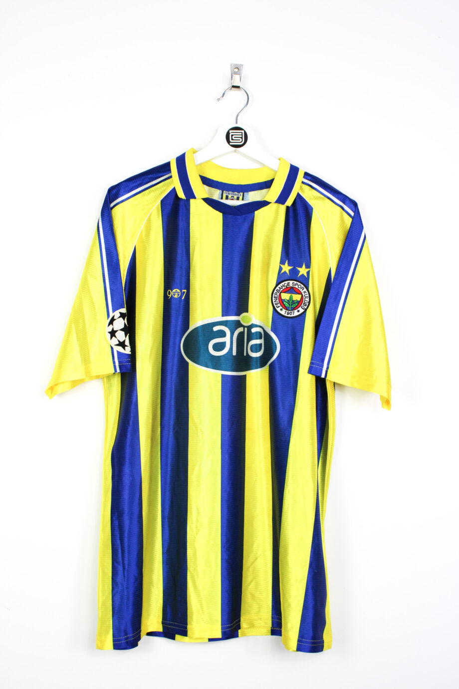 2001-02 Fenerbahçe *MATCH WORN* home jersey (#17 LAZETIĆ vs. FC Barcelona ) - XL