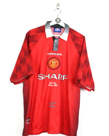 1996-97 Manchester United *FA CUP WINNERS* home jersey (#7 CANTONA) - XXL