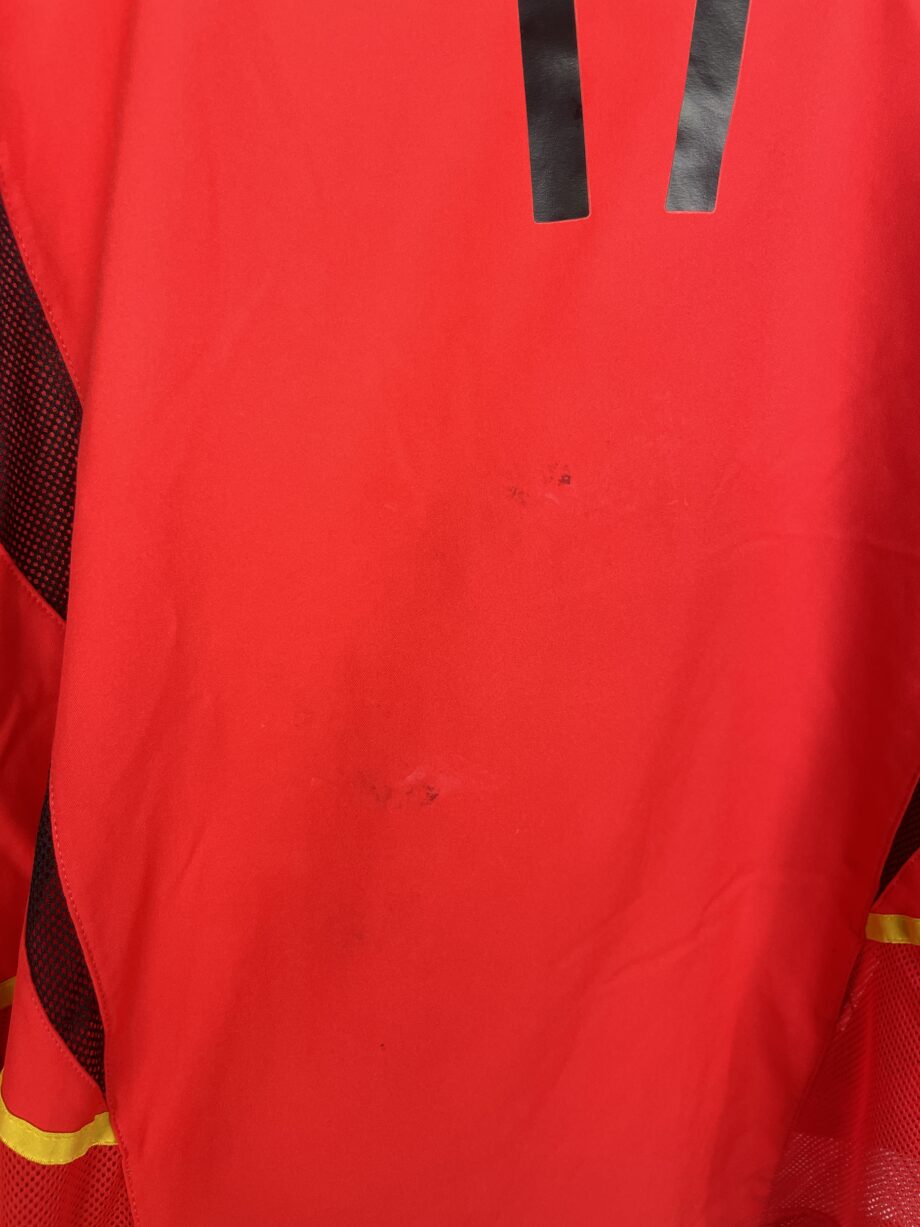 2002-04 Belgium L/S *MATCH WORN* home jersey (#17) - L