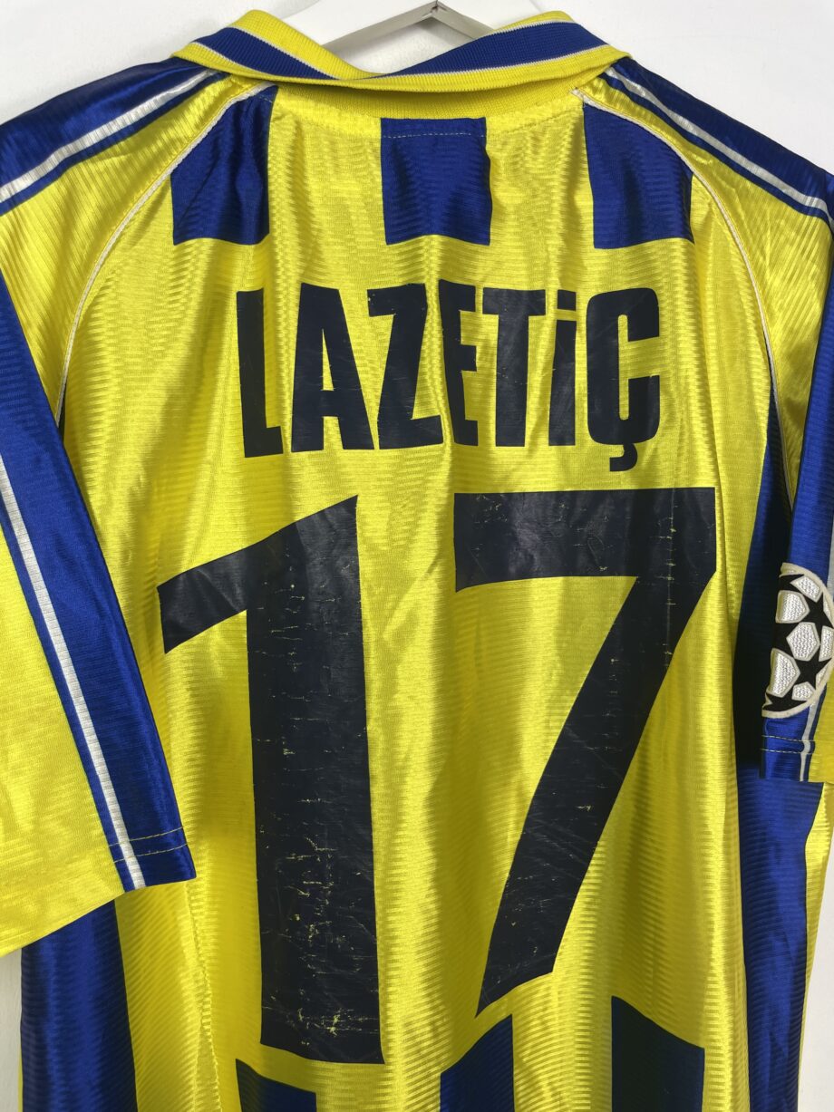 2001-02 Fenerbahçe *MATCH WORN* home jersey (#17 LAZETIĆ vs. FC Barcelona ) - XL