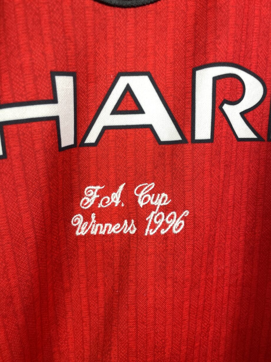 1996-97 Manchester United *FA CUP WINNERS* home jersey (#7 CANTONA) - XXL