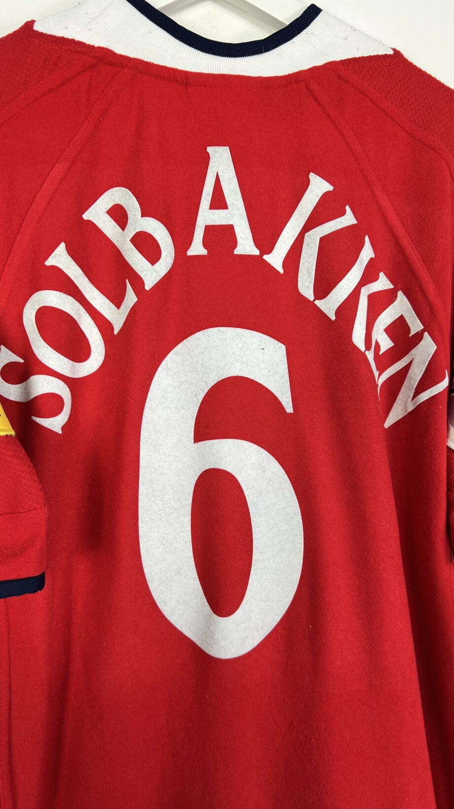 2000 Norway *MATCH ISSUE* home jersey (#6 SOLBAKKEN) - XL