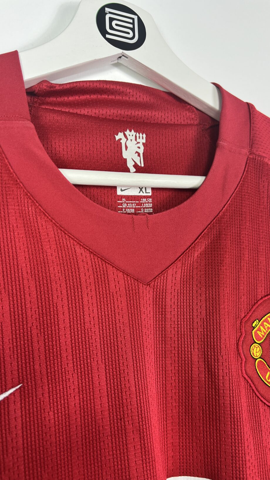 2007-08 Manchester United home jersey (#7 RONALDO) - XL