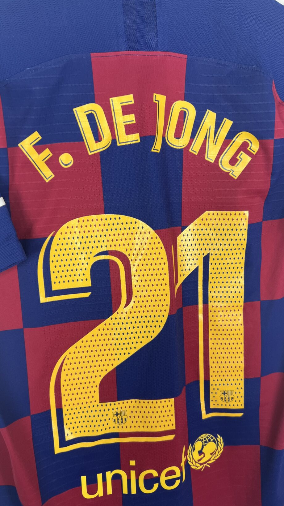 2019-20 FC Barcelona home jersey (#21 F. DE JONG) - M