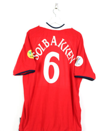 2000 Norway *MATCH ISSUE* home jersey (#6 SOLBAKKEN) - XL