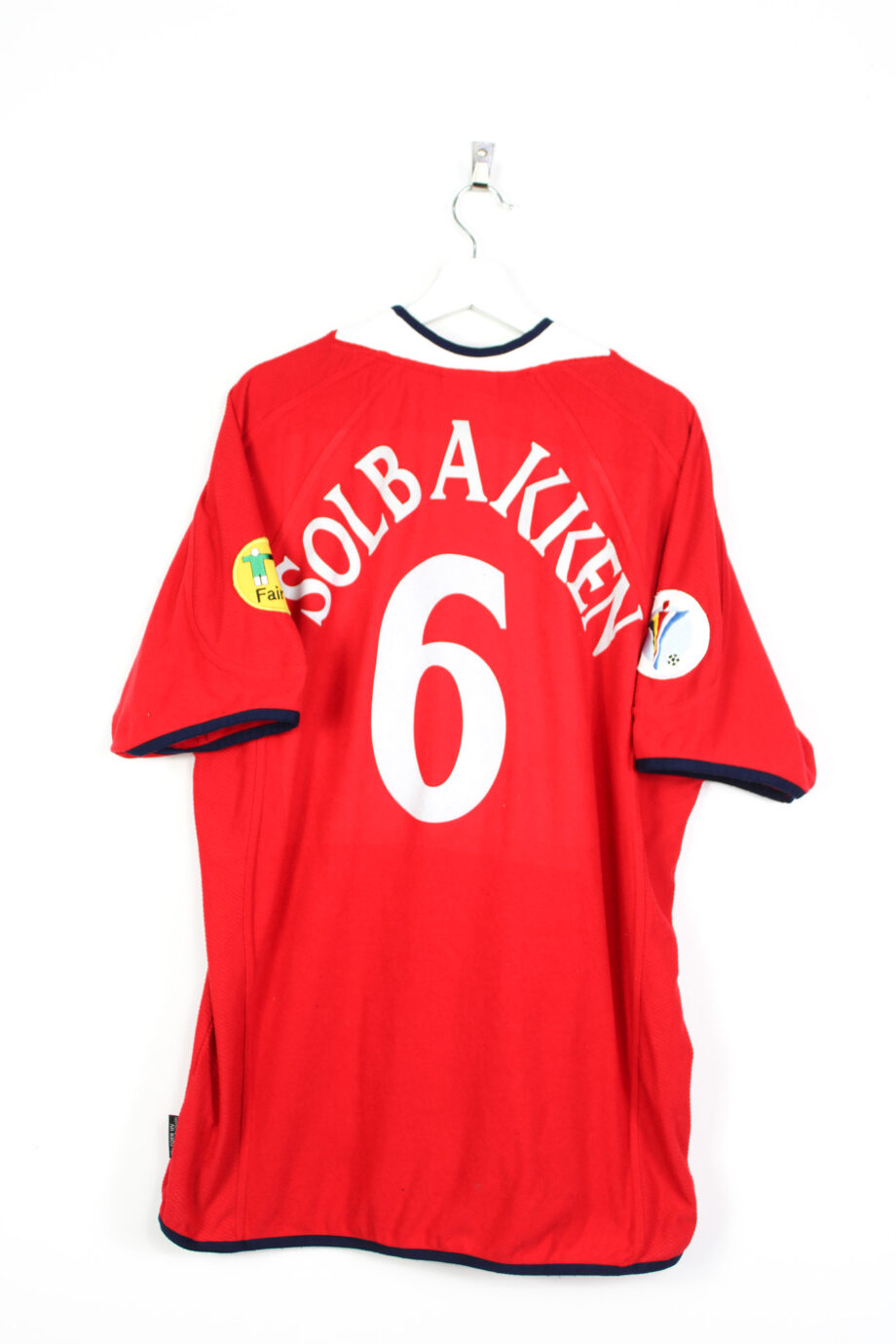 2000 Norway *MATCH ISSUE* home jersey (#6 SOLBAKKEN) - XL