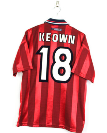 1997-99 England away jersey (#18 KEOWN) - M