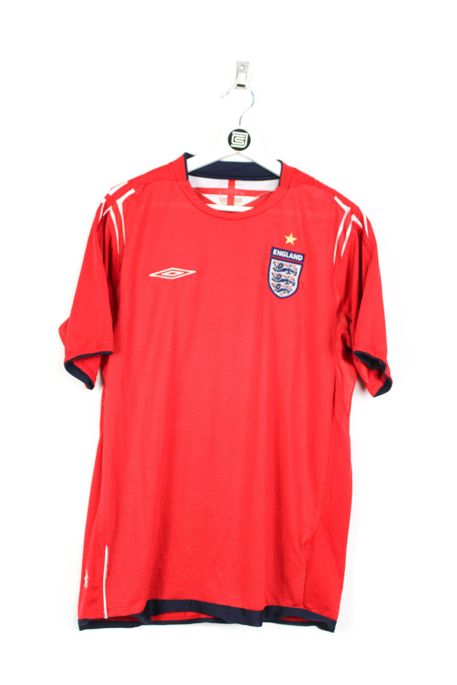 2004-06 England away jersey (#7 BECKHAM) - L