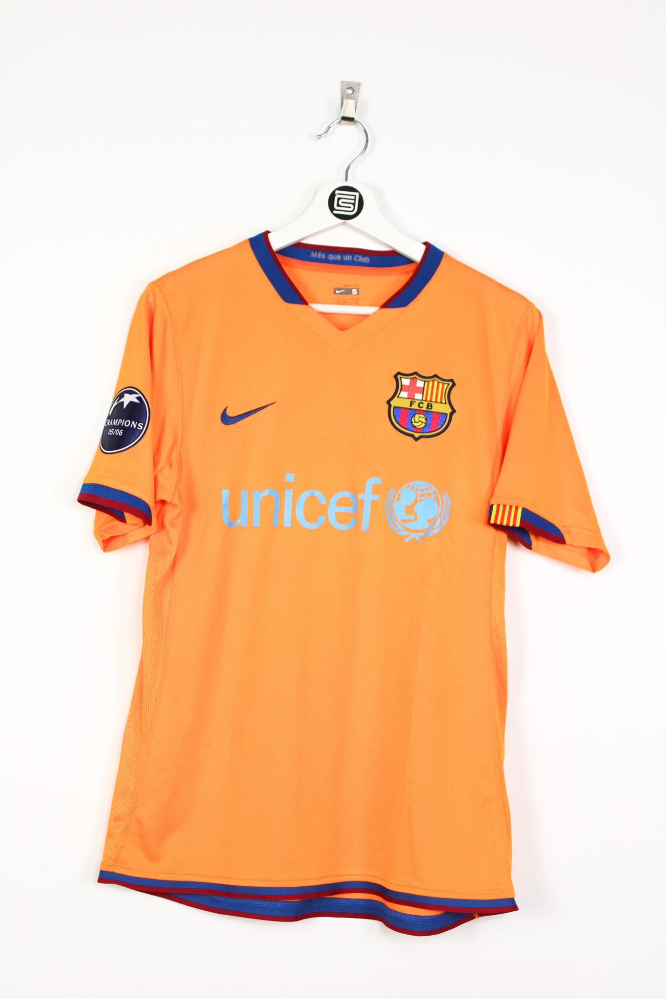2006-07 Barcelona Home Shirt Ronaldinho #10 - 7/10 - (L.Boys)