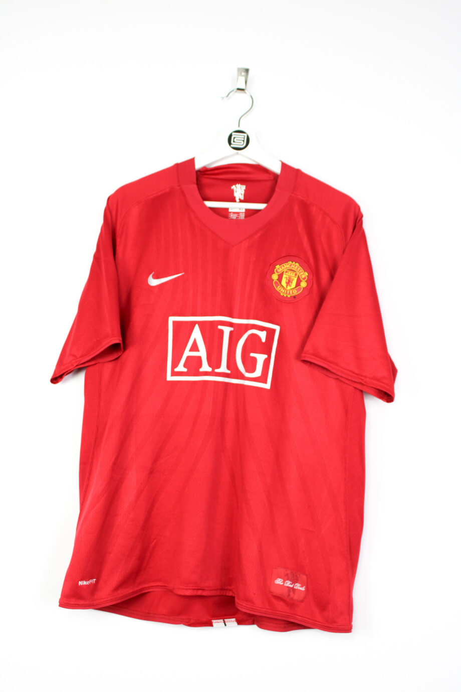2007-08 Manchester United home jersey (#7 RONALDO) - XL