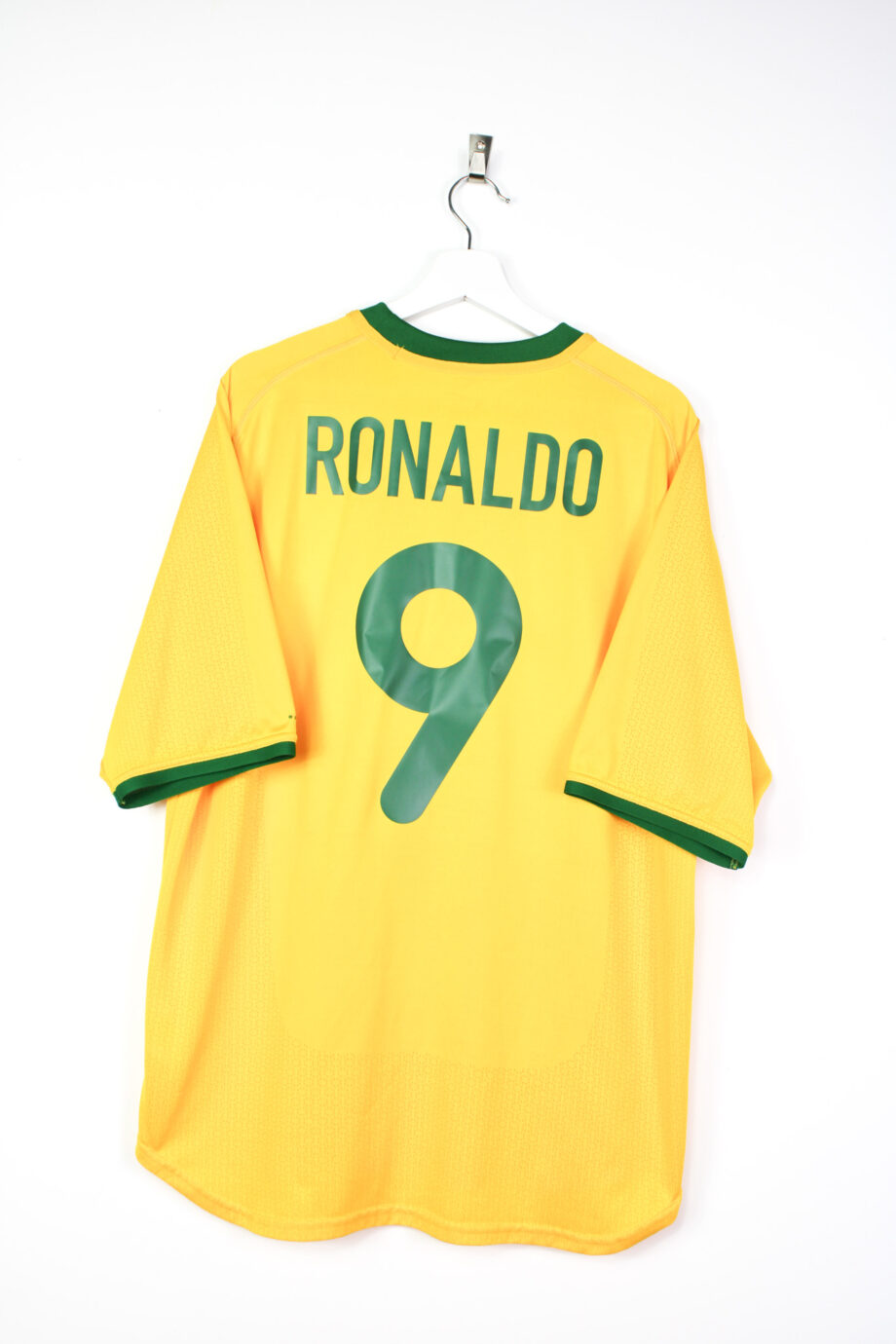 2000-02 Brazil home jersey (#9 RONALDO) - XL