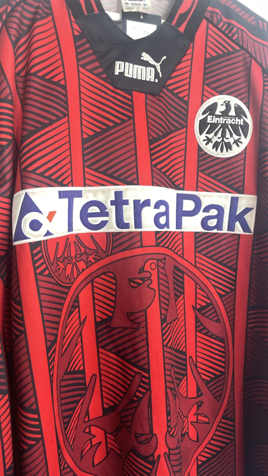 1995-96 Eintracht Frankfurt L/S home jersey (#30 GAUDINO) - XL