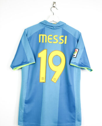 2007-08 FC Barcelona away jersey (#19 MESSI) - L