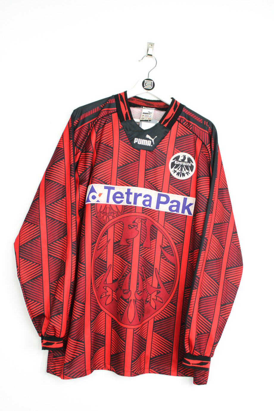 1995-96 Eintracht Frankfurt L/S home jersey (#30 GAUDINO) - XL
