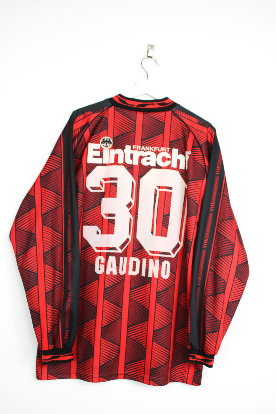 1995-96 Eintracht Frankfurt L/S home jersey (#30 GAUDINO) - XL