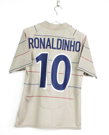 2003-05 FC Barcelona away jersey (#10 RONALDINHO) - S