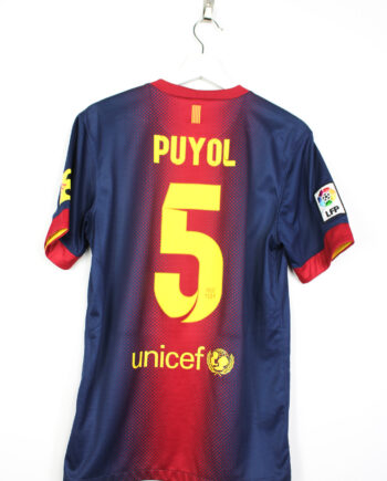 2012-13 FC Barcelona home jersey (#5 PUYOL) - S