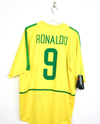 2002-04 Brazil *BNWT* home jersey (#9 RONALDO) - XL