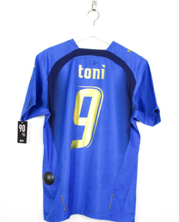 Italy 2006 home shirt (#9 TONI) - S