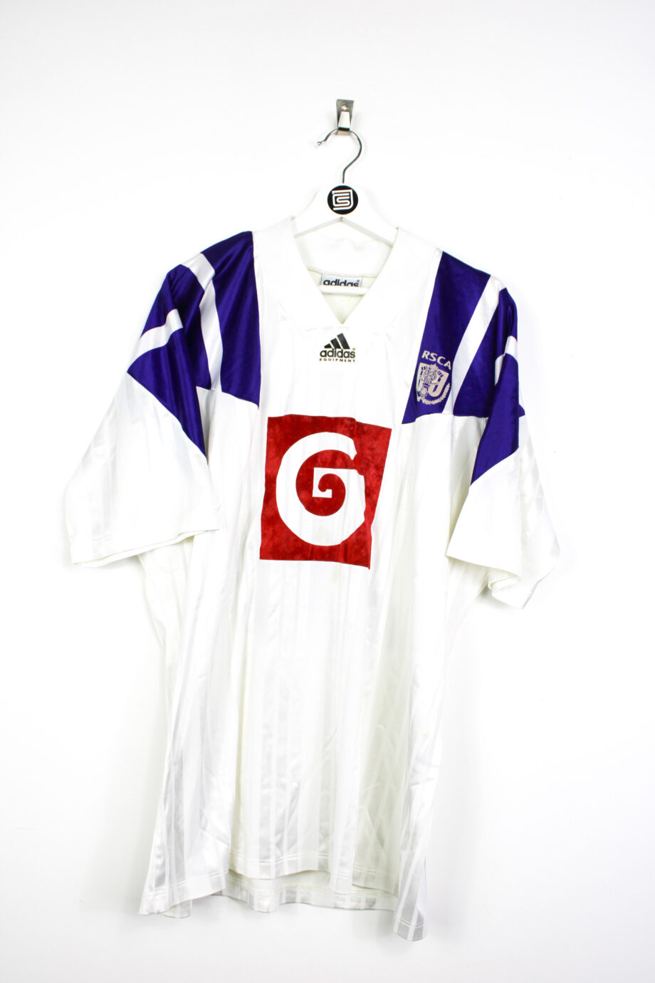 1992-93 RSC Anderlecht *MATCH WORN* UEFA CUP home jersey (#16 DE SART) - XL