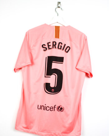 2018-19 FC Barcelona third jersey (#5 SERGIO) - L
