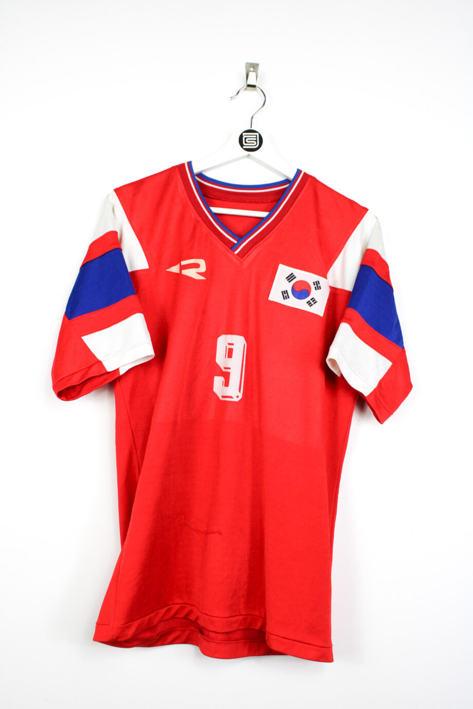 1992-93 South Korea *MATCH ISSUE* home jersey(#9 HA Suk-Ju) - M