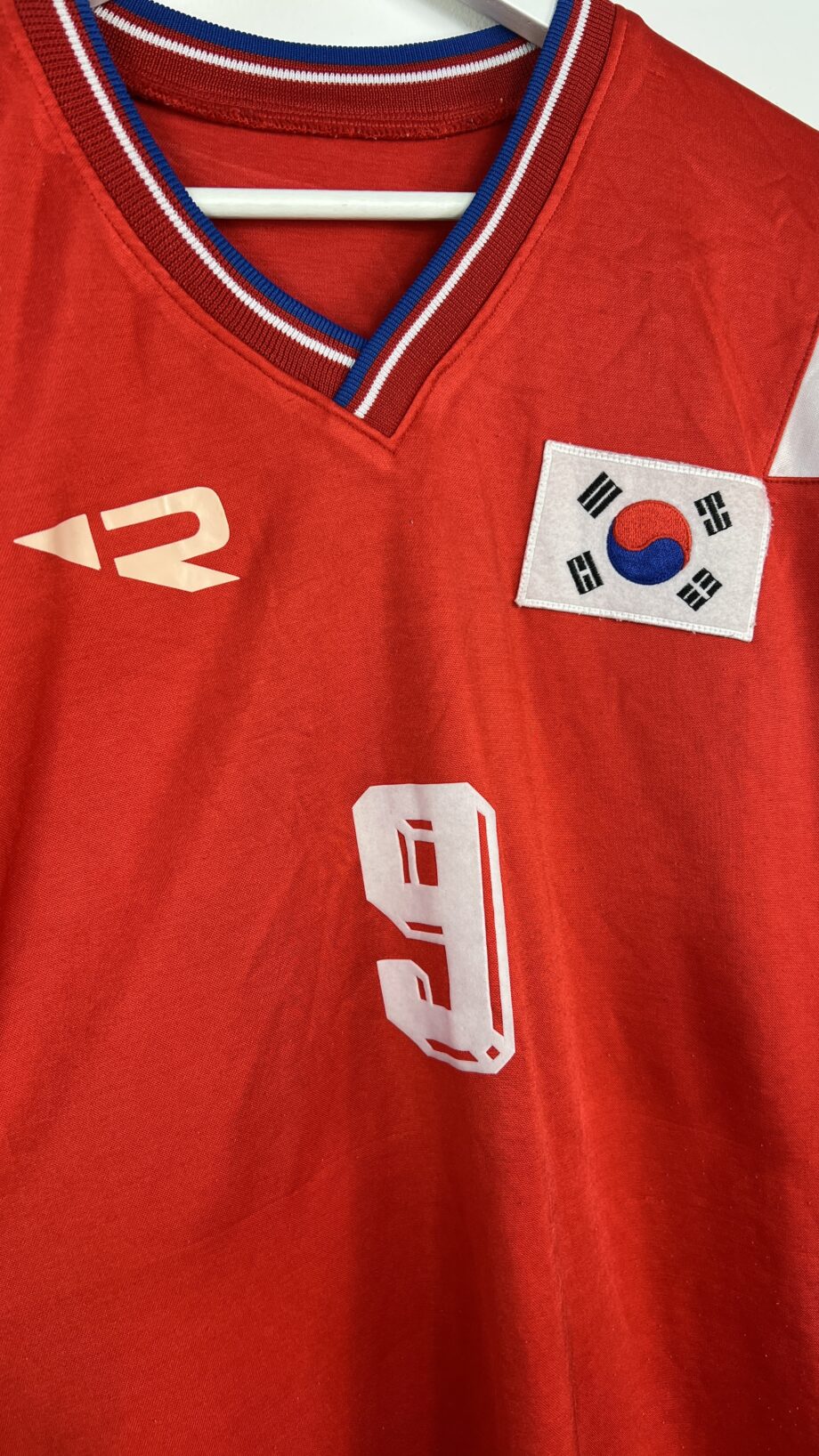 1992-93 South Korea *MATCH ISSUE* home jersey(#9 HA Suk-Ju) - M