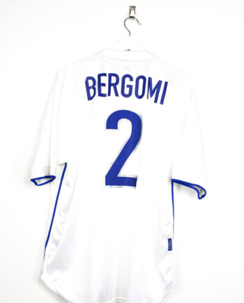1998 Italy *MATCH ISSUE* WORLD CUP away jersey (#2 BERGOMI) - L