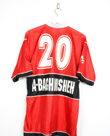 1999-00 Persepolis FC *MATCH ISSUE* home jersey (#20 A. Baghmisheh) - L