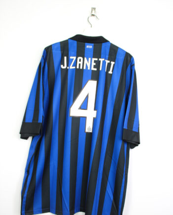 2011-12 Inter Milan *BNWT* home jersey (#4 J. ZANETTI) - XXL