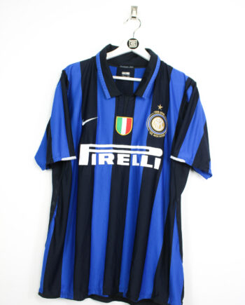 2007-08 Inter Milan *MATCH ISSUE* CENTENARY home jersey (#8 IBRAHIMOVIĆ) - XL