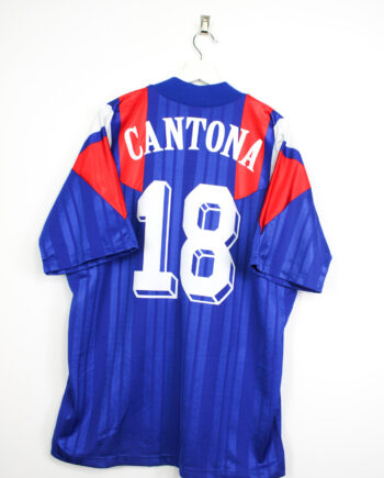 1992-94 France home jersey (#18 CANTONA) - XL