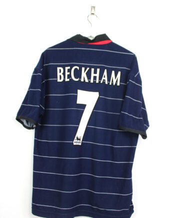 1999-00 Manchester United away jersey (#7 BECKHAM) - L