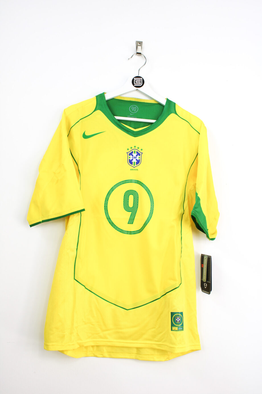 2004-06 Brazil *LIMITED EDITION* home jersey (#9 RONALDO) - L