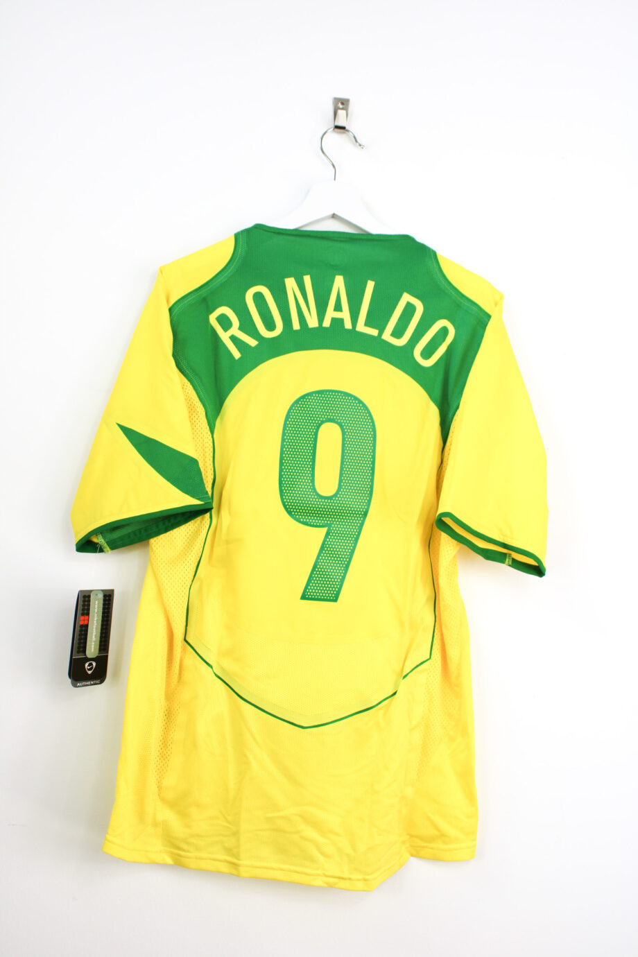 2004-06 Brazil *LIMITED EDITION* home jersey (#9 RONALDO) - L